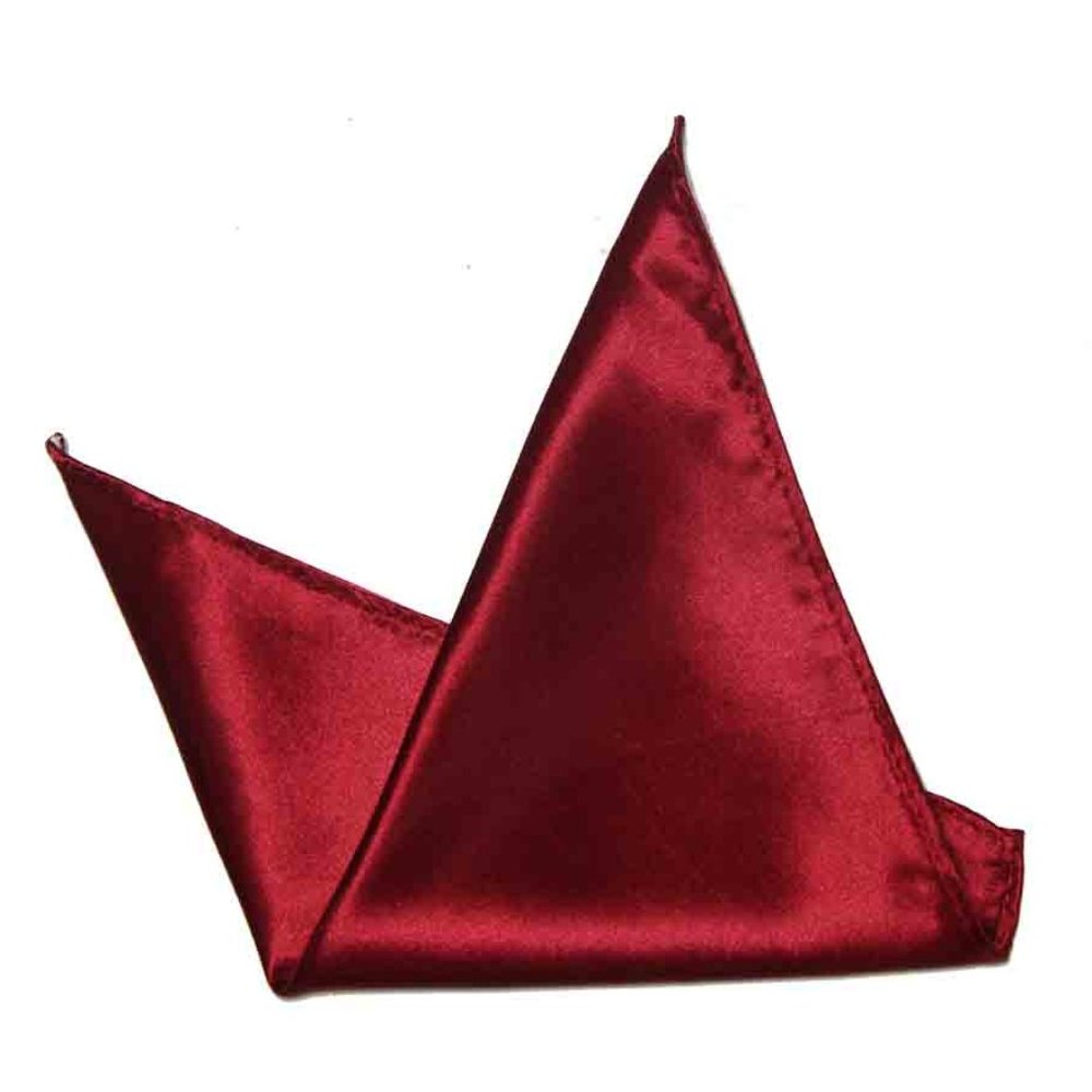 Eksel Pocket Square Red Silk Blend Men's